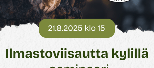 Ilmastoviisautta kylillä -seminaari 21.8.2025