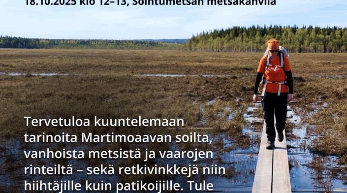 Retkitarinoita Martimoaava soidensuojelualueelta 18.10.2025