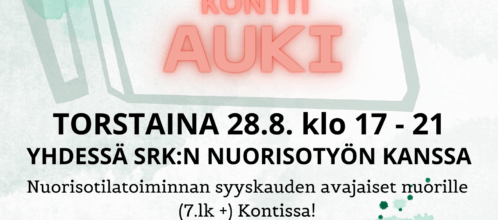 28.8. Kontti auki -syyskauden avajaiset