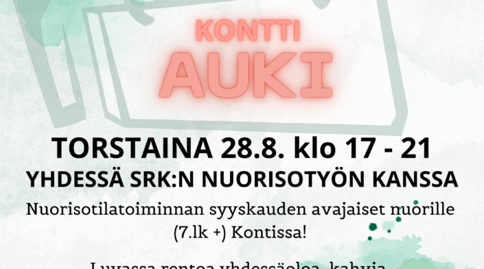 28.8. Kontti auki -syyskauden avajaiset