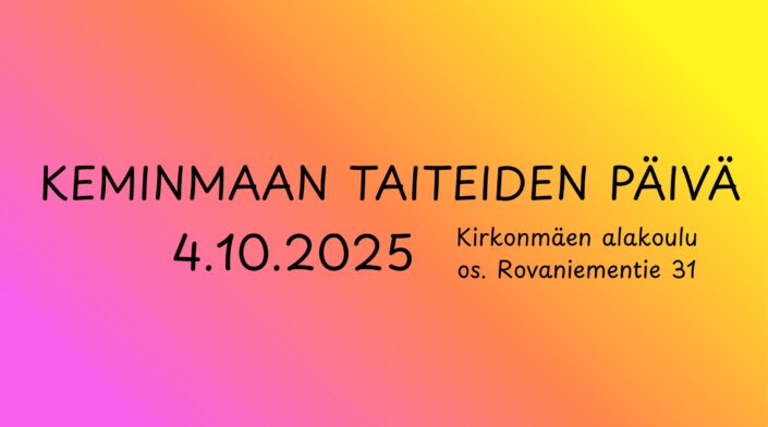 Keminmaan Taiteiden päivä_kansi