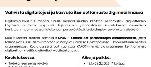 Digitaitoja 12.1.-23.2.2026