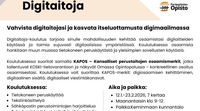 Digitaitoja 12.1.-23.2.2026